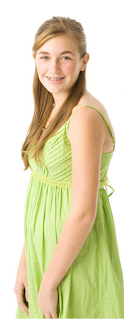 Teen wearing Green outfit