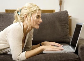 Woman on the computer